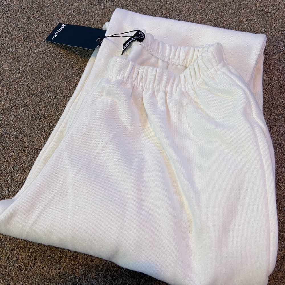 White sweatpants